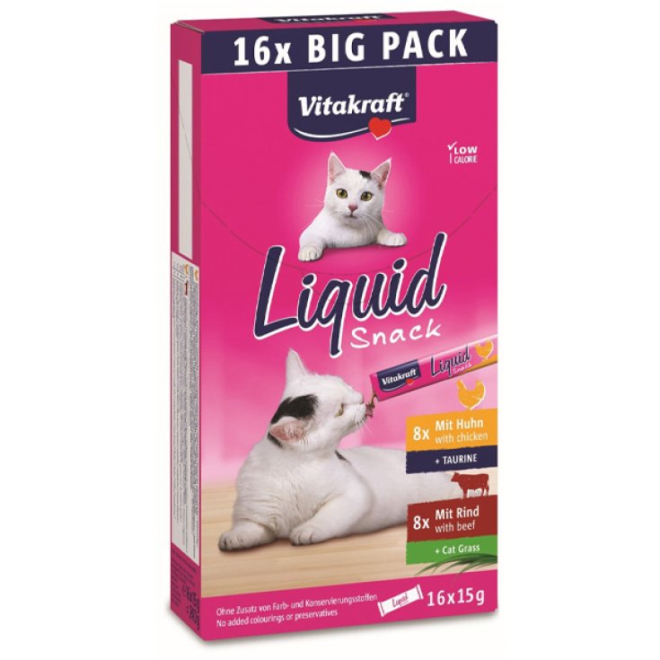 Multipack de collations liquides pour chats, double saveur