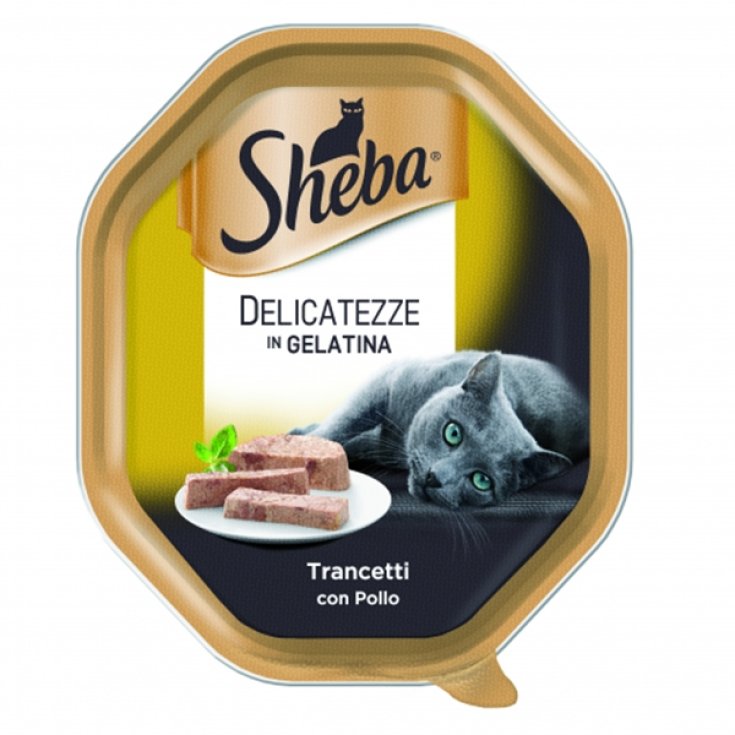 SHEBA GOURMANDES EN GEL DE POULET 85G