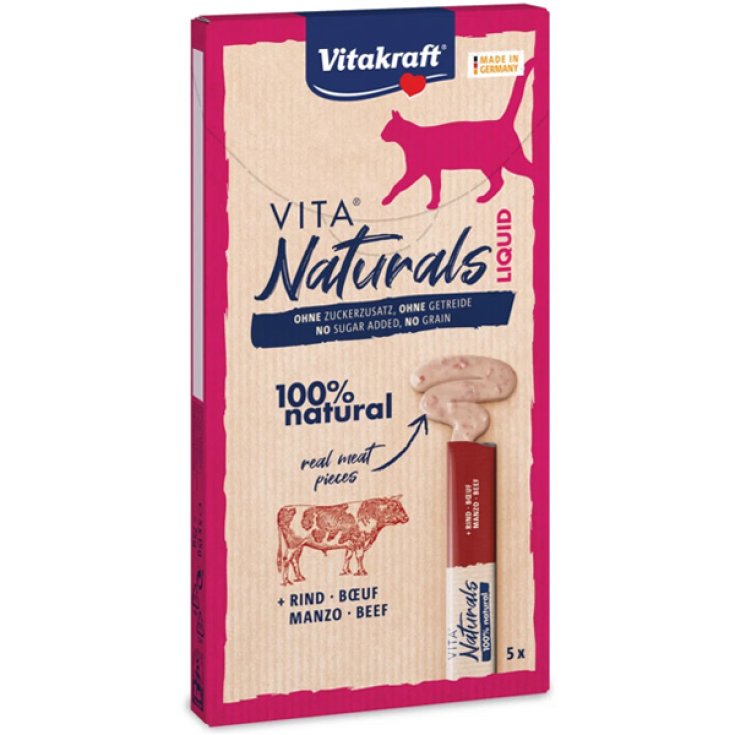 Vita Naturals Cat Liquid Snack Boeuf et P