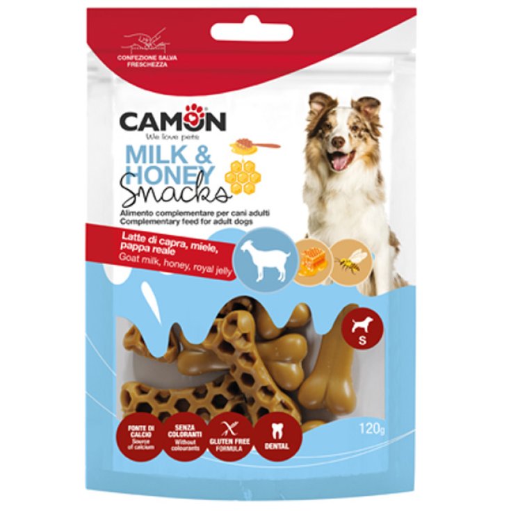 Snack pour chien au lait et aux os au miel Multipack -