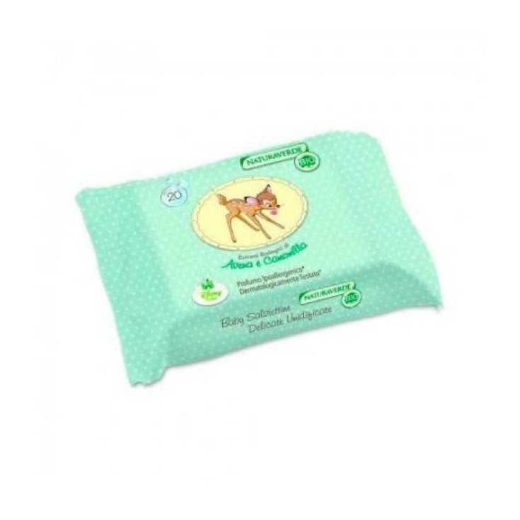 Avoine & Amande Verte BIO Soie Suprême NATURAVERDE 20 Lingettes
