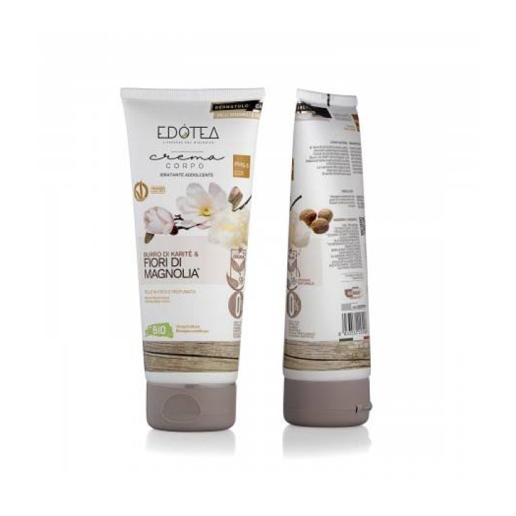 EDOTEA Crème Corporelle Hydratante Beurre de Karité & Fleurs de Magnolia 200 ml