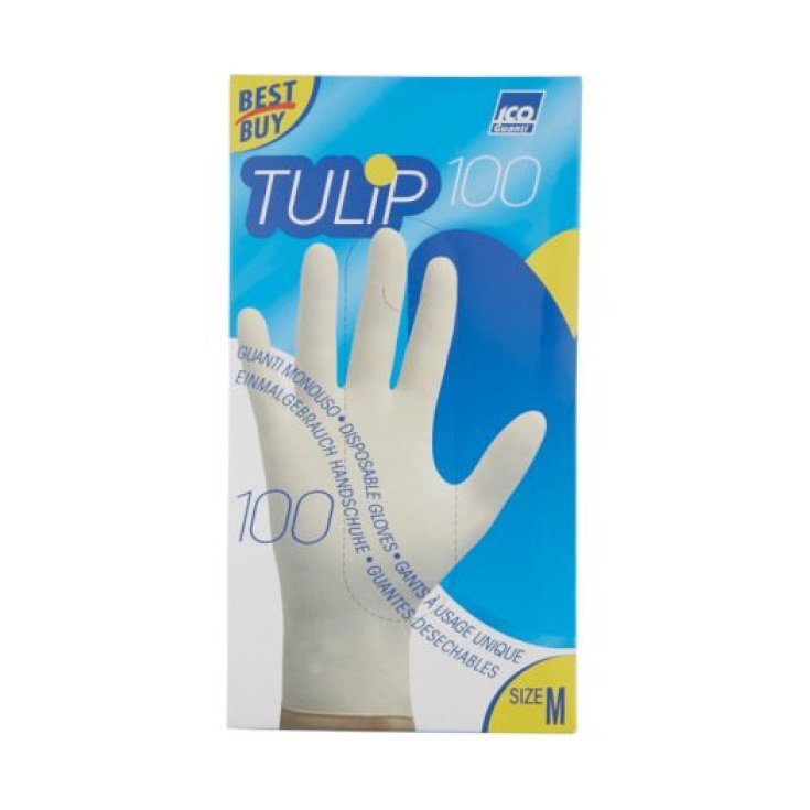 TULIP 100 GANTS JETABLES MIS M
