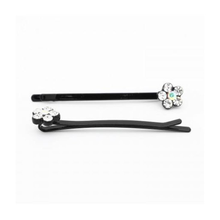 IB ACC PINCE FLEUR STRASS 254 X2