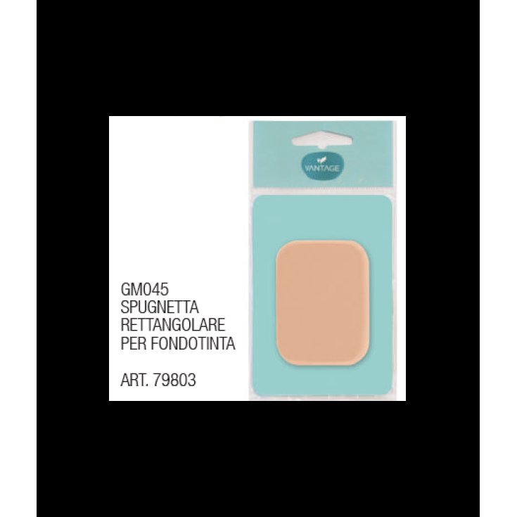 Eponge Rectangulaire Pour Fond De Teint GM045 VANTAGE 1 Pièce