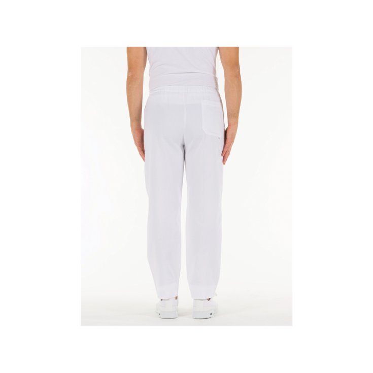 PANTALON EN COTON BLANC XS