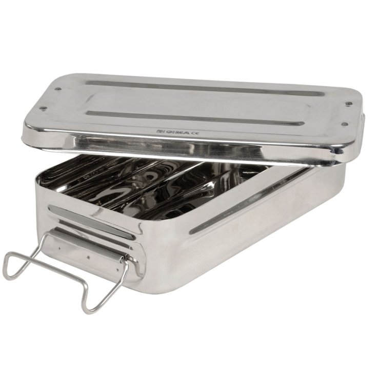 BOITE INOX 20X10X4.5CM AVEC MAN