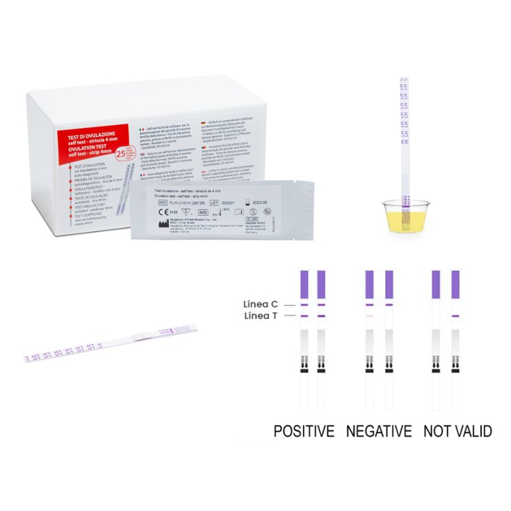 BANDELETTES DE TEST D'OVULATION 4MM