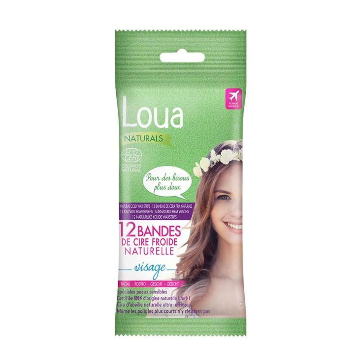 Bandes Épilatoires Naturals Visage Loua 12 Pièces