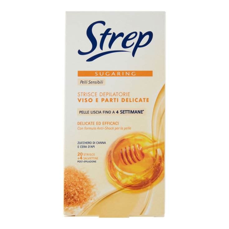 STREP SUGARING FACE STRIPS 20 PCS