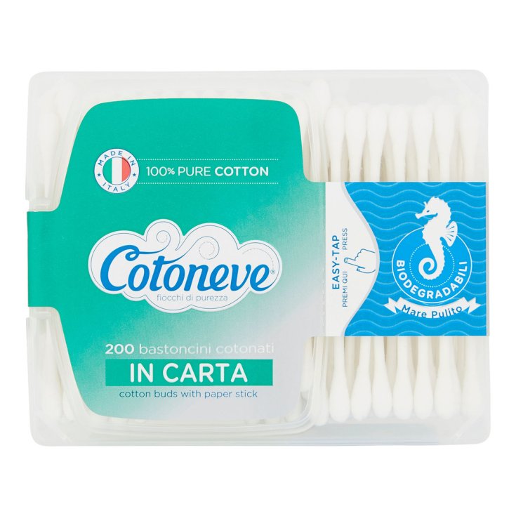 BÂTONS À NEIGE EN COTON BOÎTE DE 200 PCS