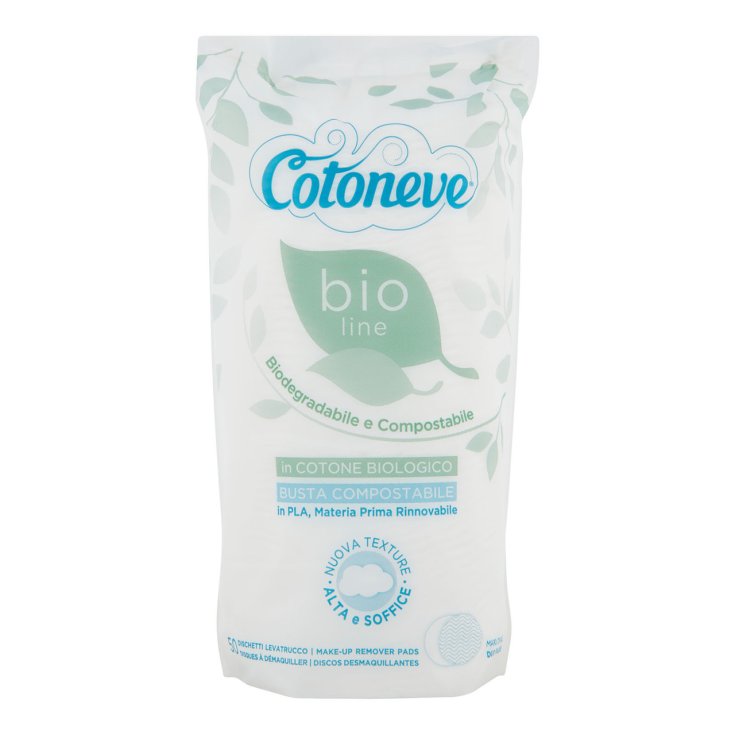 Bio Line Tampons Démaquillants Ovales Cotoneve 50 Pièces