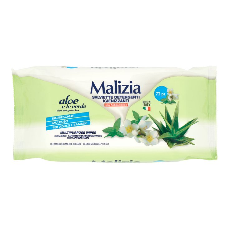 MALIZIA LINGETTES MULTI-USAGE 72 PCS