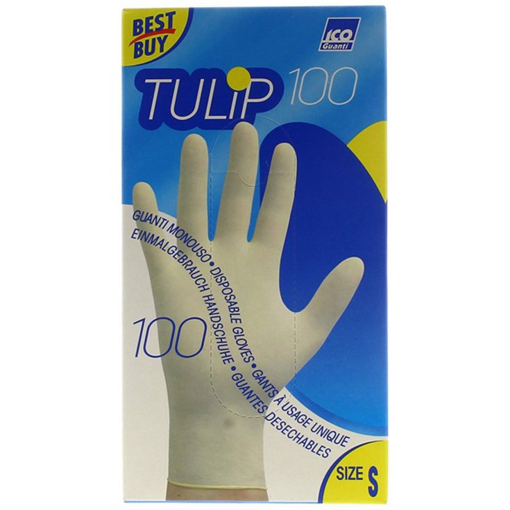 TULIP 100 GANTS JETABLES MIS S