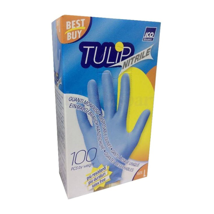 GANTS NITRILE TULIP 100 BLEU L