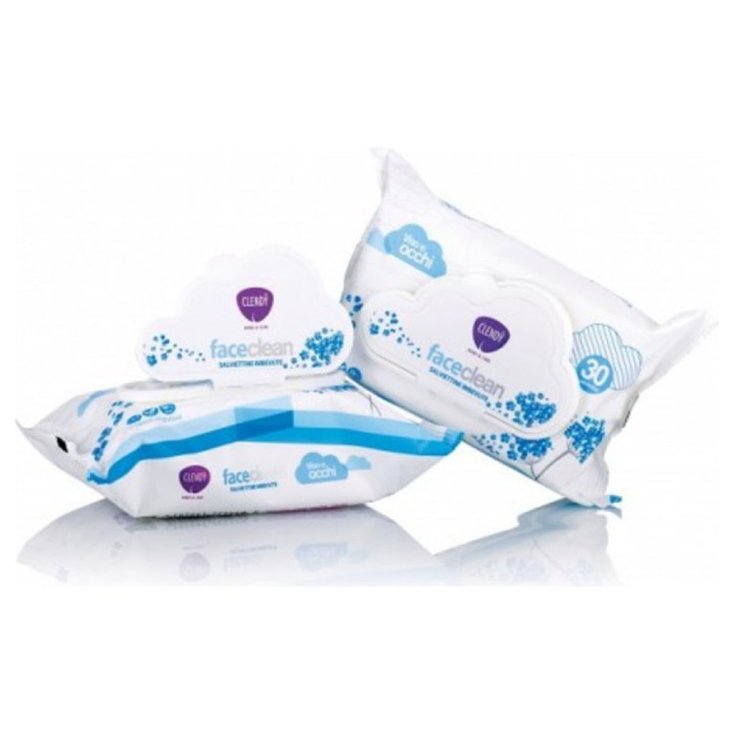 Face Clean Clendy Lingettes Nettoyantes 30 Pièces