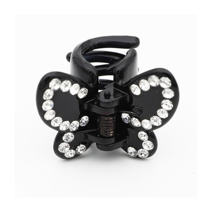 Pince Avec Strass Noir Beauty Idea 1 Pièce