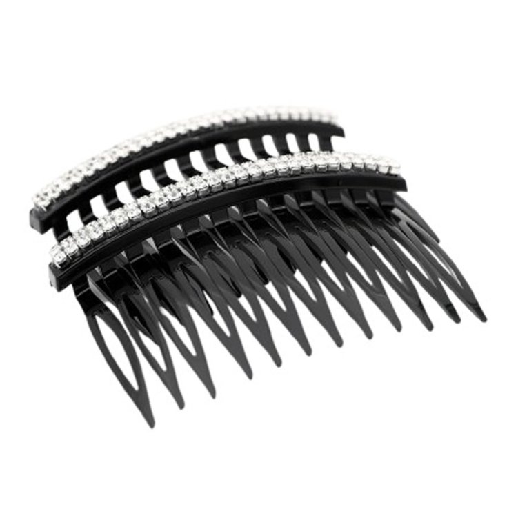 Peigne double rangée avec strass Beauty Idea 1 pièce