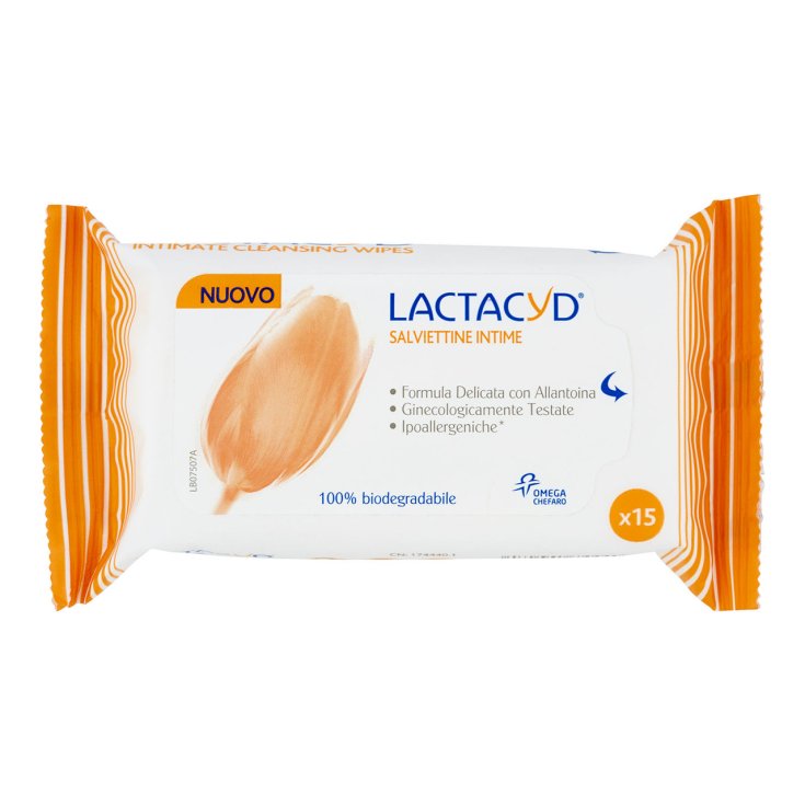 LACTACYD LINGETTES DELICATES 15 P
