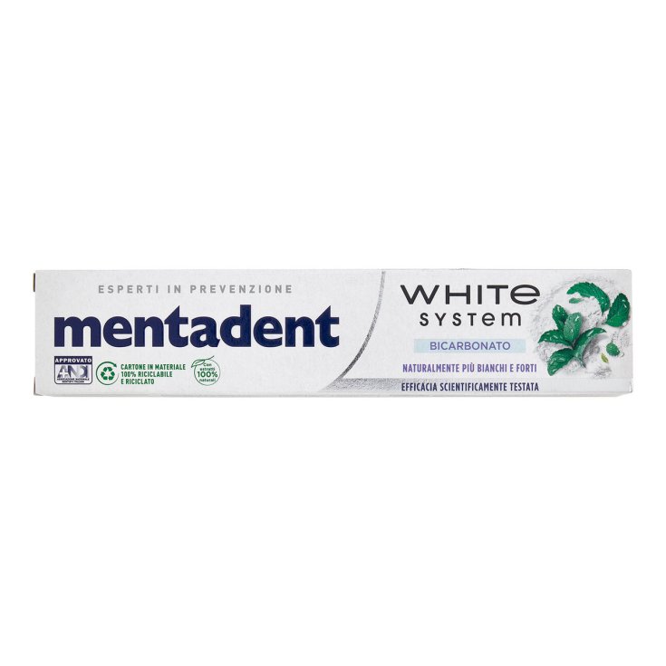 WHITE SYSTEM MENTADENT bicarbonate 75ml