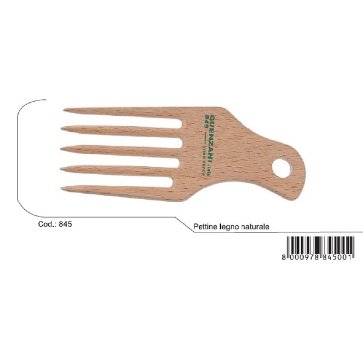 Peigne en bois naturel supérieur Guenzani art.845