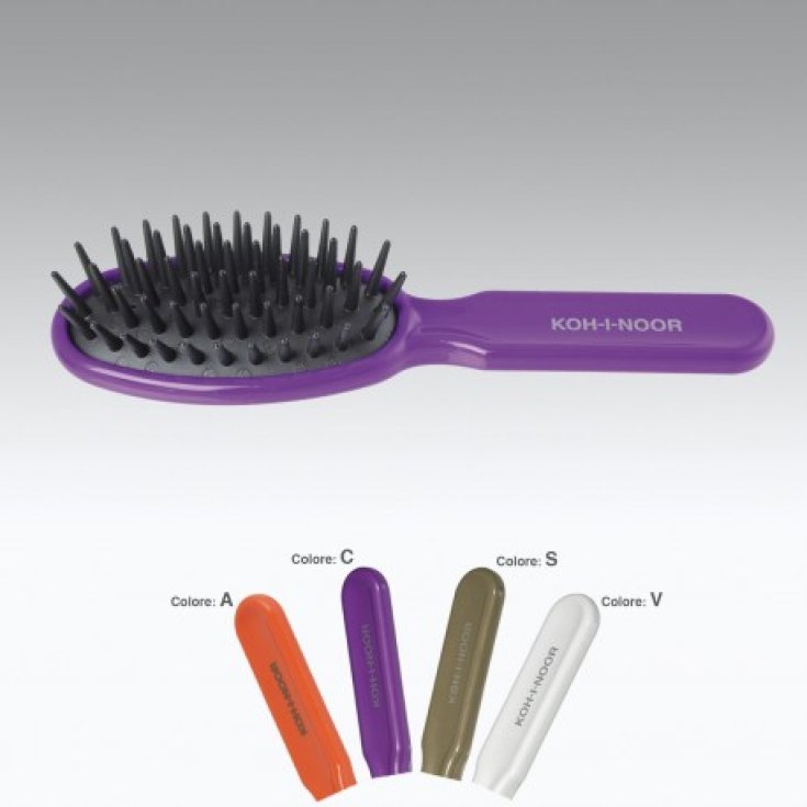 Brosse pneumatique Koh-I-Noor Conika avec hérisson pneumatique imprimé couleur orange COD 8106A