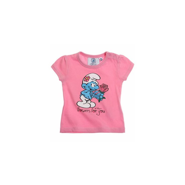 T-shirt tricot t-shirt bébé fille Les Schtroumpfs Schtroumpf 24 m