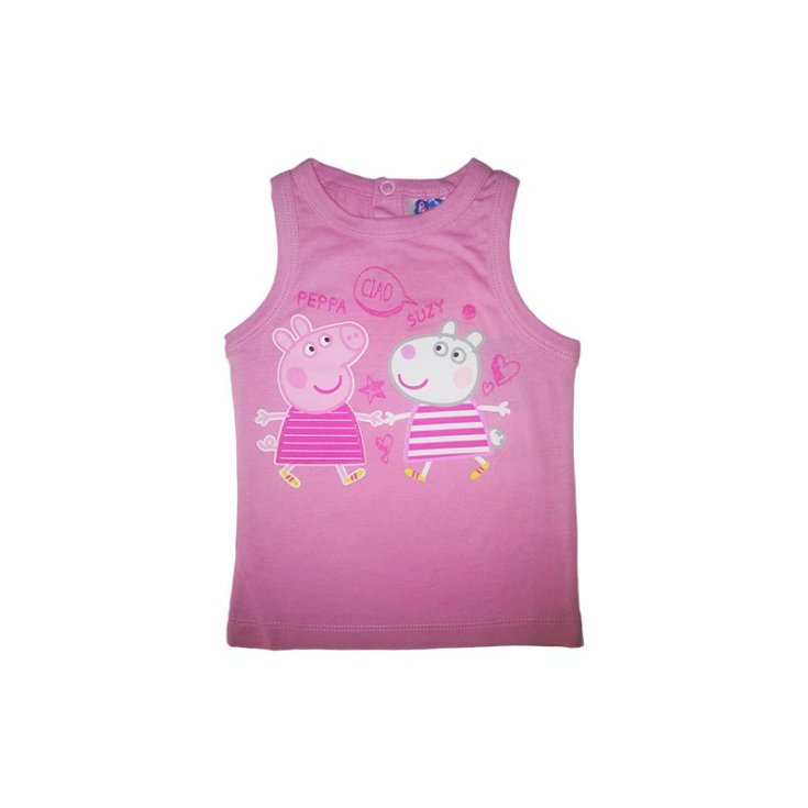 T-shirt sans manches bébé fille nouveau-né Peppa Pig rose 12 m