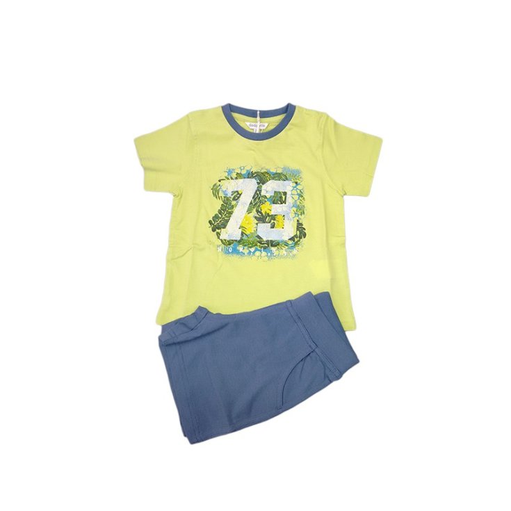 Ensemble t-shirt short bébé garçon vert Dodipetto 4A