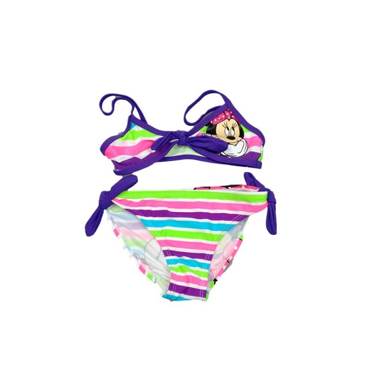 Maillot de bain 2 pièces fille Disney Minnie violet 7-8A