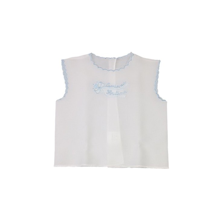 Chemise chemisier de soie type fortune g/m bébé garçon bleu clair Birillini TU