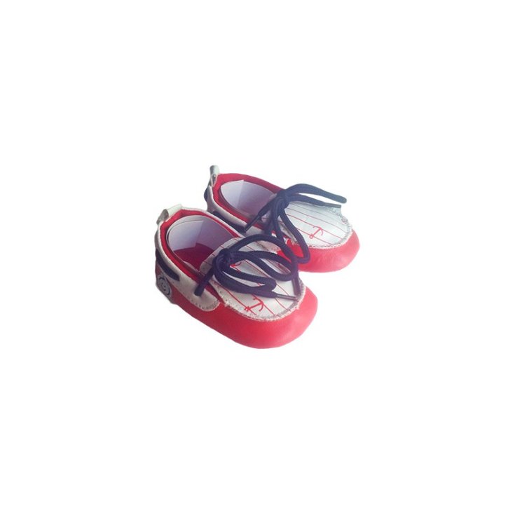 Chaussure mocassin bébé garçon pastel rouge 18