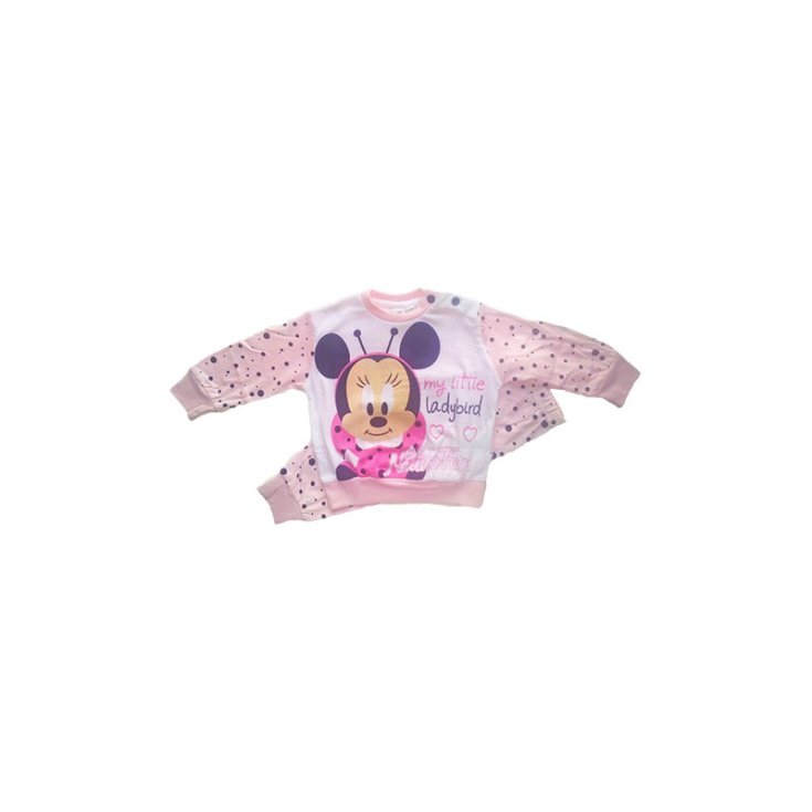 Pyjama tricot t-shirt pantalon nouveau-né Disney bébé Minnie rose 12 m