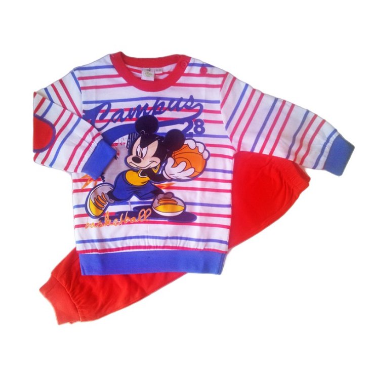 Pyjama tricot t-shirt pantalon nouveau-né Disney bébé Mickey rouge 24 m