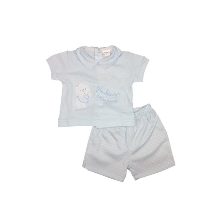 Ensemble t-shirt short bébé garçon Birillini sky 6 m