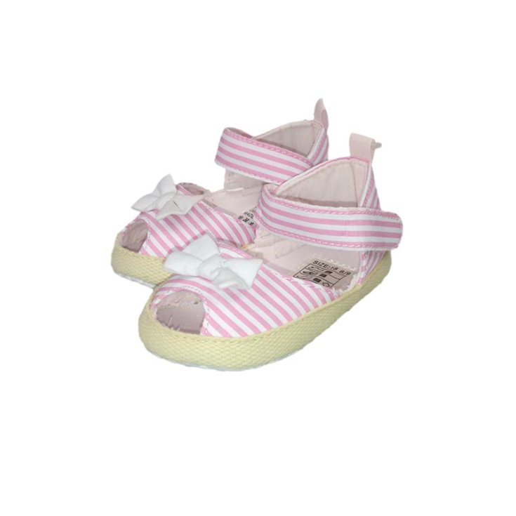 Graziella ballerine bébé fille sandale blanc rose 18