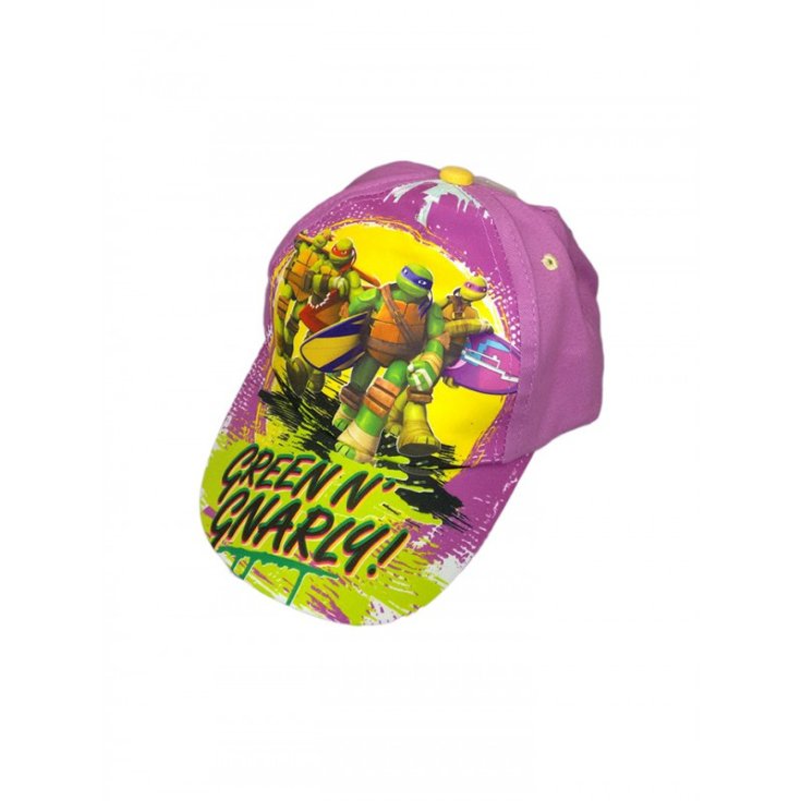 Bonnet fille Tortues Ninja rose glycine taille 52