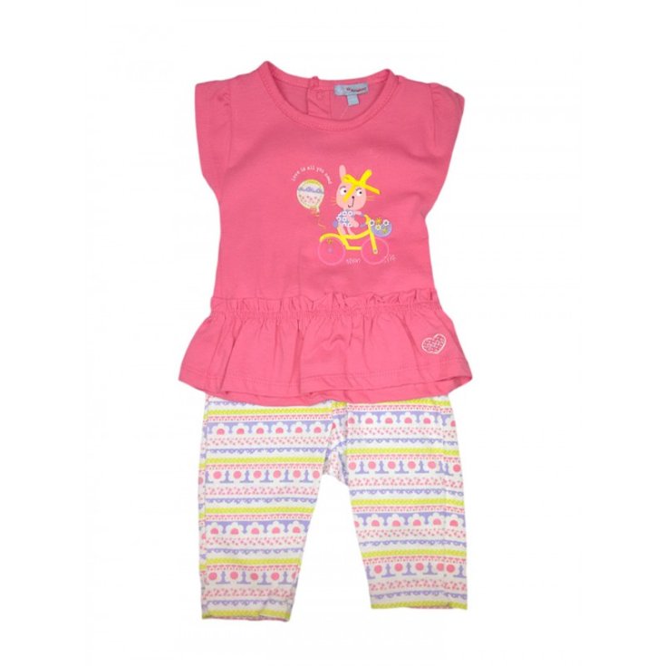 Ensemble 2pcs débardeur leggings bébé fille sans manches Yatsi fuchsia fantaisie 12 m