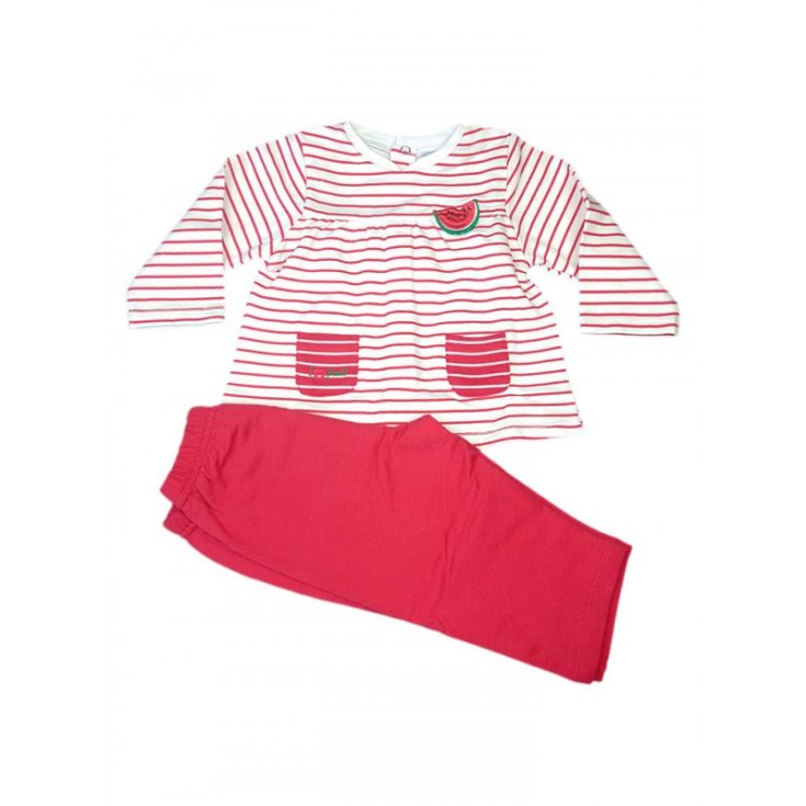 Ensemble 2pcs costume, t-shirt et pantalon pour nouveau-né Yatsi rouge fuchsia 6 m
