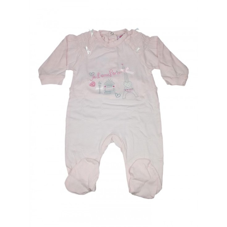 Will B barboteuse bébé fille en coton rose 6 - 9 m