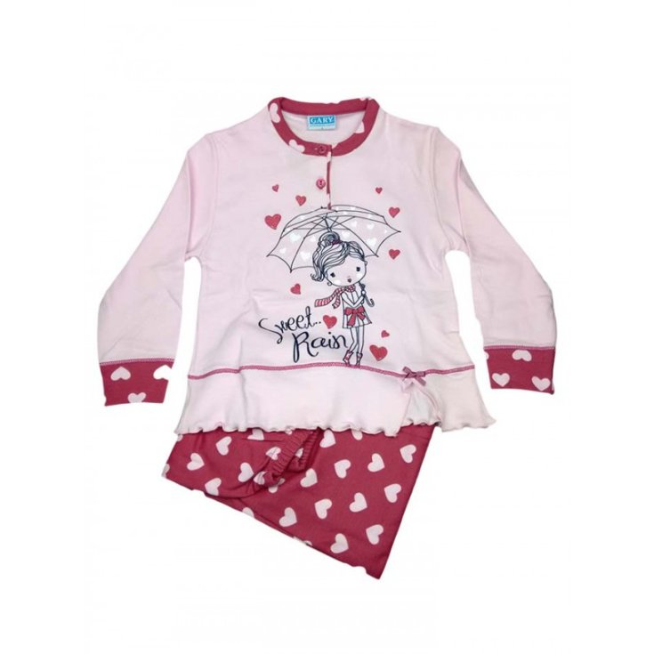 Gary rose fushia rose bébé fille t-shirt pantalon pyjama 4A