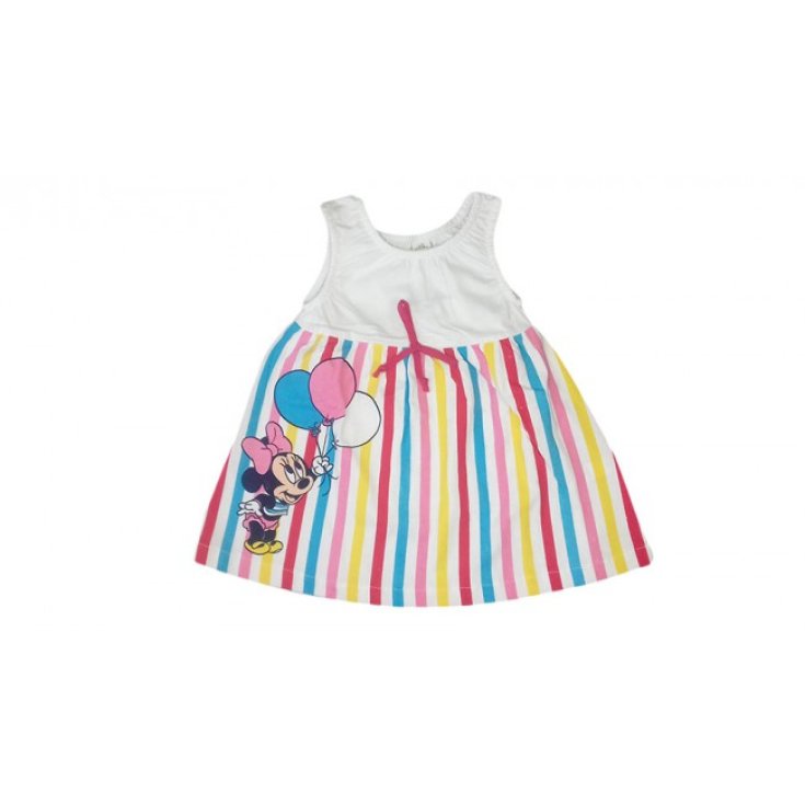 Disney bébé Minnie robe bébé fille blanche robe fantaisie couleurs 24 m