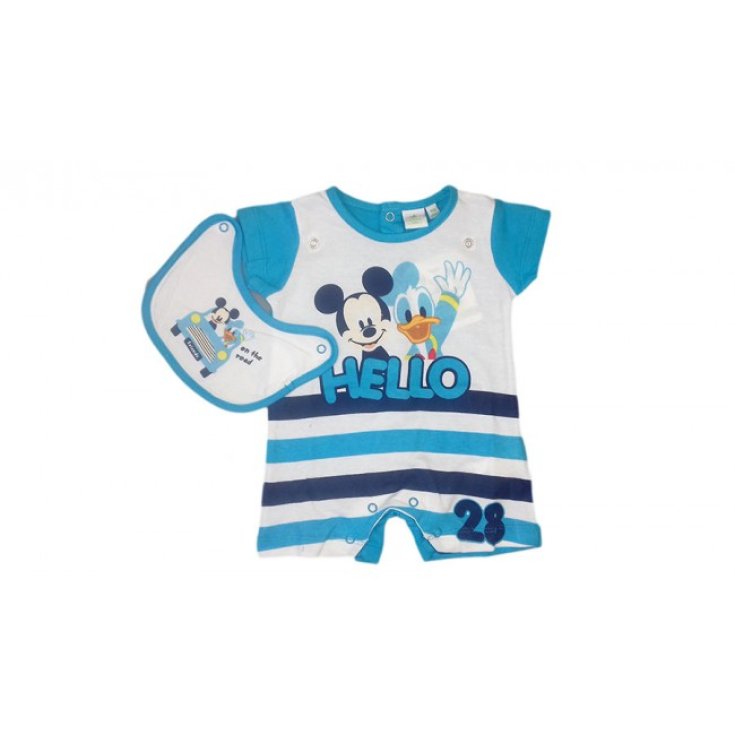 Barboteuse bébé garçon Disney baby Mickey Mouse bleu 3 - 6 mois