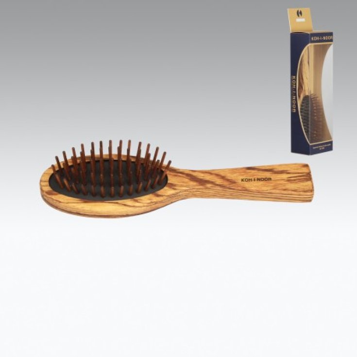 Koh-I-Noor Petite Brosse Pneumatique Ovale En Bois De Zebrano 681z