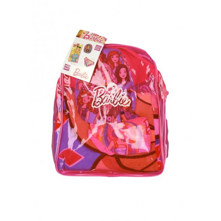 Ensemble de plage, sac à dos, serviette, bonnet, maillot de bain, slip, maillot de bain, bébé fille Barbie 8A