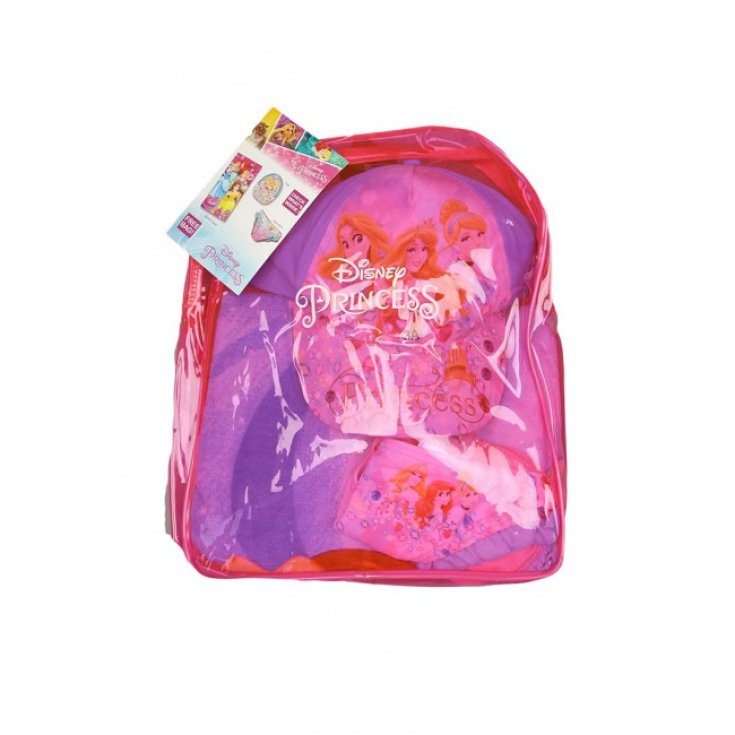 Ensemble de plage sac à dos serviette chapeau costume slip maillot de bain bébé fille Disney Princesses 4A