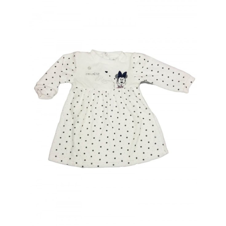 Robe robe robe chenille bébé fille Disney baby Minnie crème 9 m