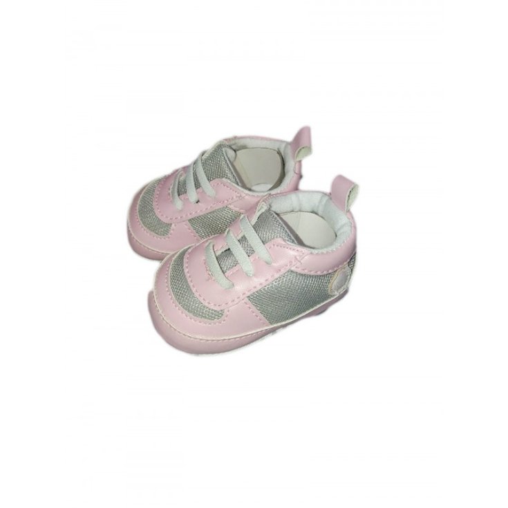 Chaussure pastel bébé fille rose gris 17