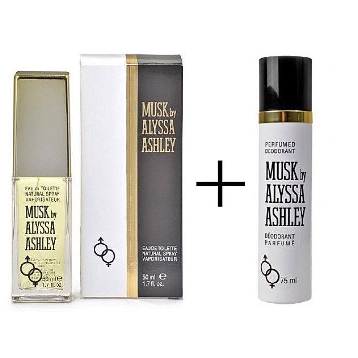 Alyssa Ashley Musk Eau de Toilette vaporisateur 50 ml GRATUIT Alyssa Ashley Musk Déodorant Parfumé vaporisateur 75 ml