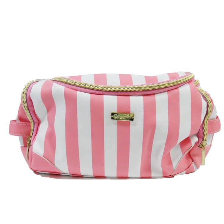 Sac Nécessaire Camomilla Rayures Rose Réf.27805